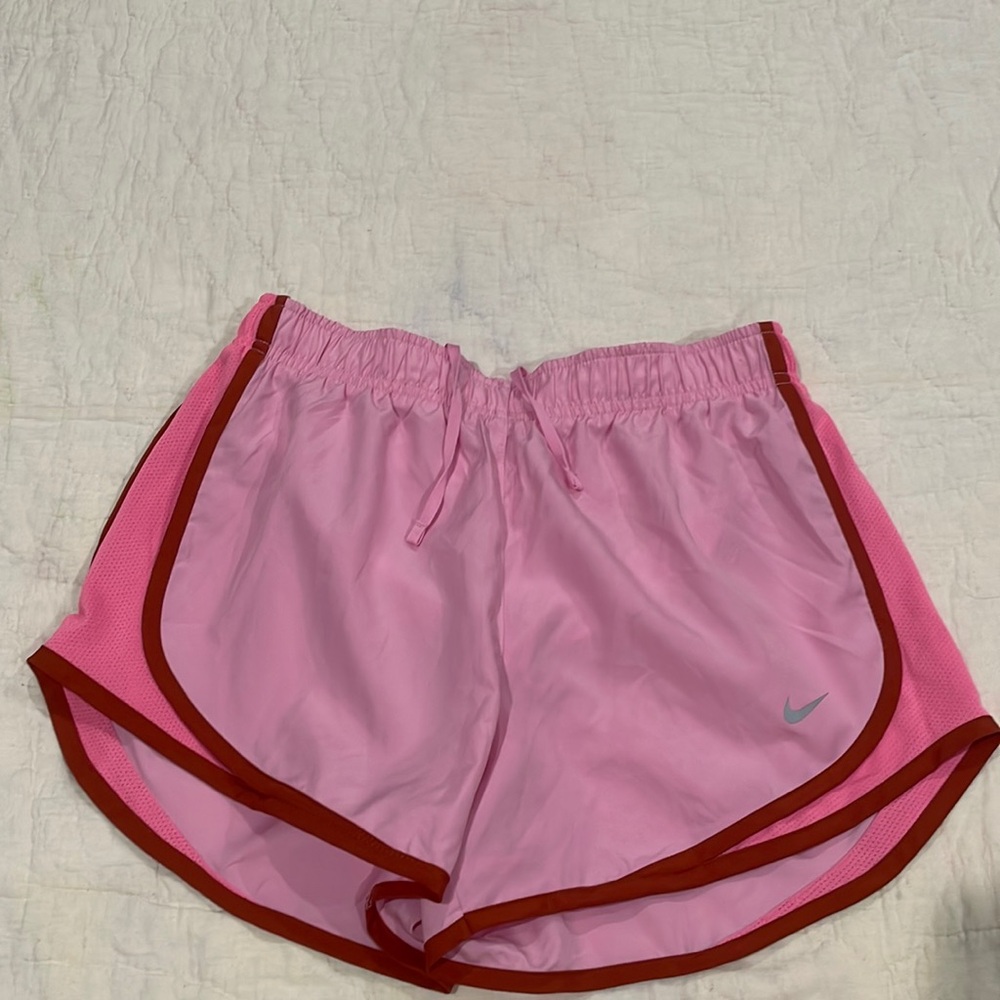 Nike Dri Fit Crimson Red and Pink Running Shorts W/ Liner size s NWOT